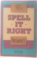 Imagen de archivo de NTC's Spell It Right Dictionary a la venta por Wonder Book
