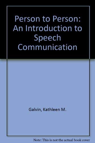 Stock image for Person to Person: An Introduction to Speech Communication for sale by dsmbooks