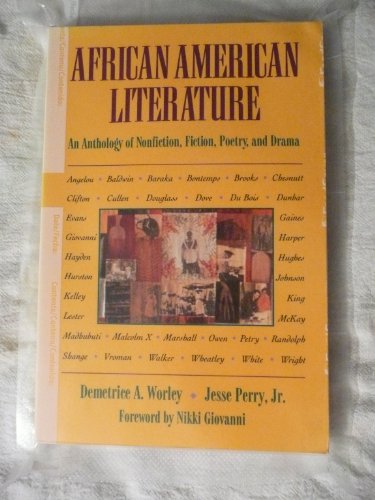 Imagen de archivo de African-American Literature: An Anthology of Nonfiction, Fiction, Poetry, and Drama a la venta por Wonder Book