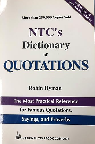 9780844257549: Ntc's Dictionary of Quotations (National Textbook Language Dictionaries)