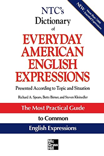 Imagen de archivo de NTC's Dictionary of Everyday American English Expressions (McGraw-Hill ESL References) a la venta por SecondSale