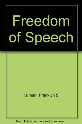 9780844260006: Freedom of Speech