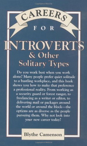 9780844263854: Introverts & Other Solitary Types (Vgm Careers for You Series)