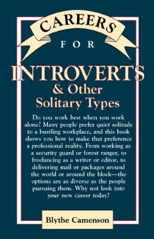 9780844263861: Careers for Introverts & Other Solitary Types