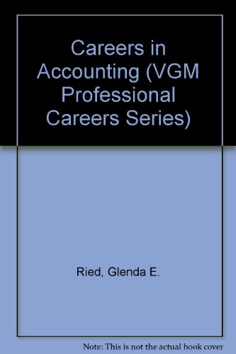 Imagen de archivo de Careers in Accounting (Vgm Professional Careers Series) a la venta por Wonder Book