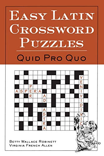 Beispielbild fr Easy Latin Crossword Puzzles: Quid Pro Quo zum Verkauf von Ammareal