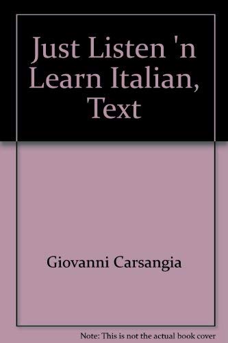 Stock image for Just Listen 'n Learn Italian : Beginning for sale by Better World Books