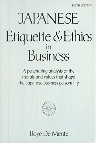 Beispielbild fr Japanese etiquette & ethics in business zum Verkauf von Wonder Book