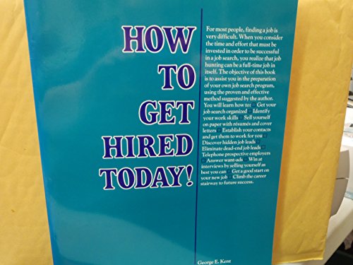 Stock image for How to Get Hired Today! (VGM HOW TO SERIES) for sale by HPB-Ruby