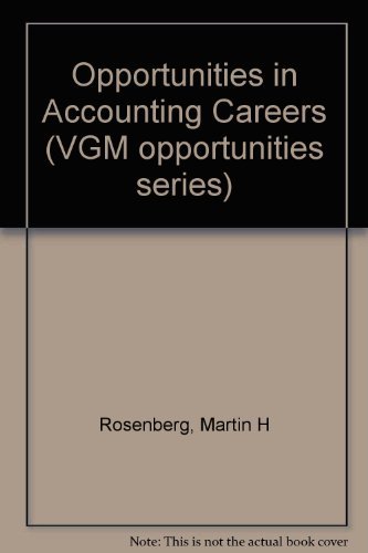 Beispielbild fr Opportunities in Accounting Careers zum Verkauf von Better World Books