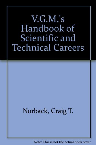 Stock image for V.G.M.'s Handbook of Scientific and Technical Careers for sale by Redux Books
