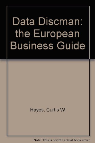 Beispielbild fr Data Discman: the European Business Guide zum Verkauf von SecondSale
