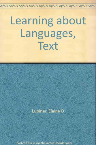 Beispielbild fr Learning About Languages: Upper Elementary Through First Year High School zum Verkauf von Wonder Book