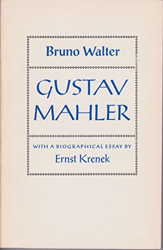 Gustav Mahler (9780844300351) by Walter, Bruno