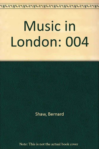 9780844300580: Music in London: 004
