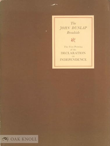 9780844402147: The John Dunlap broadside: The first printing of the Declaration of Independence