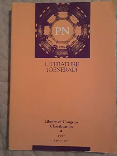 Stock image for Library of Congress Classification Pn, Literature (General): 1997 Library of Congress Cataloging Distribution Service and Library of Congress for sale by CONTINENTAL MEDIA & BEYOND