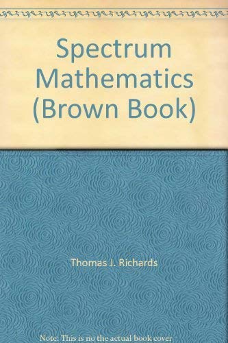 9780844513928: Spectrum Mathematics (Brown Book)