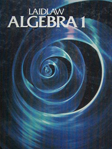 Stock image for Laidlaw Algebra 1 for sale by Wonder Book