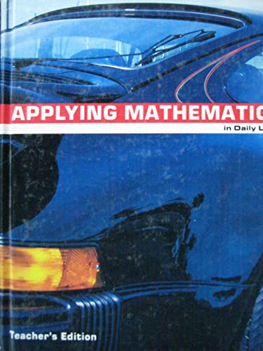 Beispielbild fr Applying mathematics in daily living zum Verkauf von Better World Books