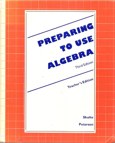 Beispielbild fr Preparing to Use Algebra Teacher's Edition zum Verkauf von Georgia Book Company