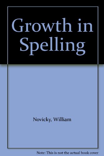 Imagen de archivo de Growth in Spelling a la venta por Wonder Book