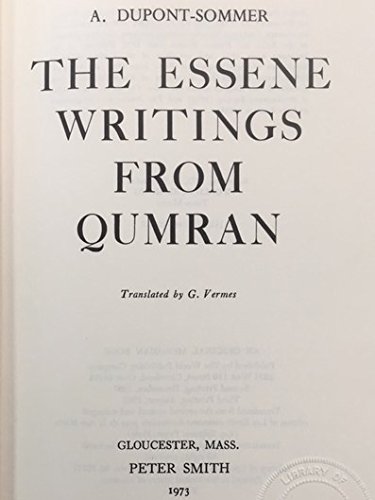 Stock image for Essene Writings from Qumran for sale by Byrd Books