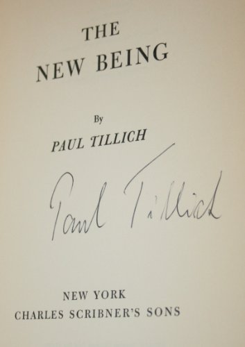 9780844663838: The New Being by Paul Tillich