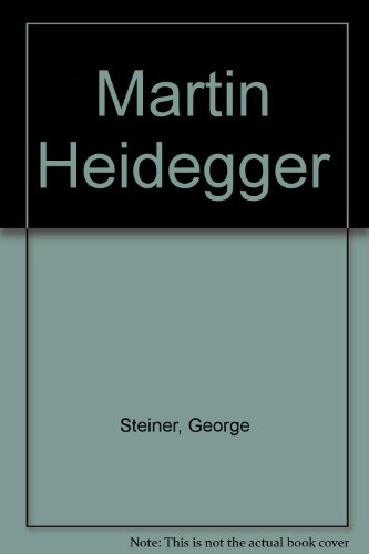 9780844663845: Martin Heidegger