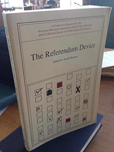 Beispielbild fr Referendum Device zum Verkauf von Better World Books