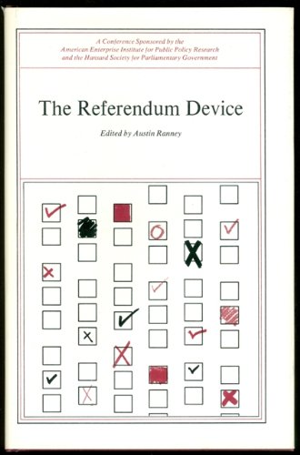 Imagen de archivo de Referendum Device a la venta por Better World Books