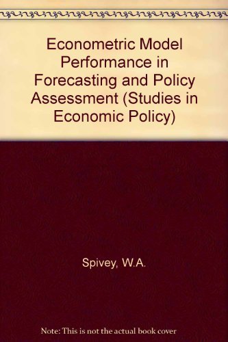 Stock image for Econometric Model Performance in Forecasting and Policy Assessment for sale by G.J. Askins Bookseller