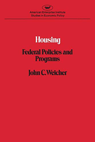 Stock image for Housing : Federal Policies and Programs for sale by Better World Books