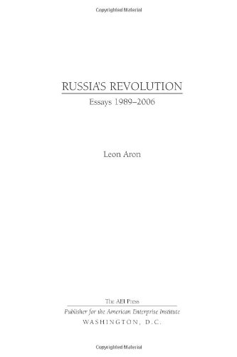 Imagen de archivo de Russia's Revolution, 1989-2006 a la venta por Better World Books: West