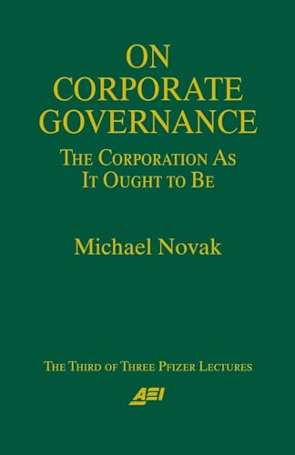 Beispielbild fr On Corporate Governance (Pfizer Lecture Series) zum Verkauf von Wonder Book