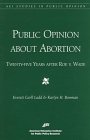 Stock image for Public Opinion About Abortion: Twenty-Five Years After Roe V. Wade (Aei Special Studies in Public Opinion.) for sale by Wonder Book