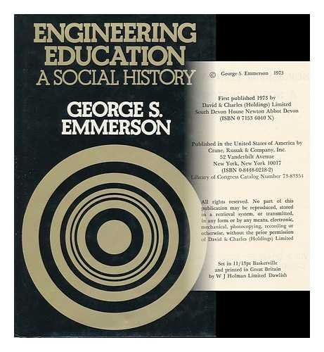 Beispielbild fr Engineering Education: A Social History zum Verkauf von Kirklee Books