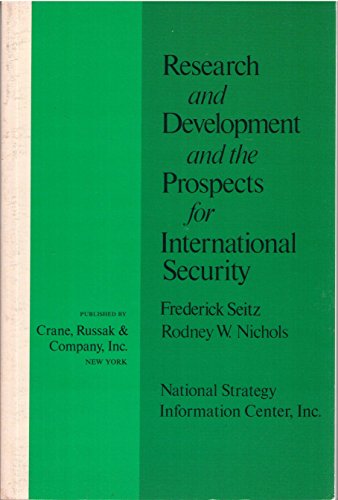 Stock image for Research and Development and the Prospects for International Security for sale by BookDepart