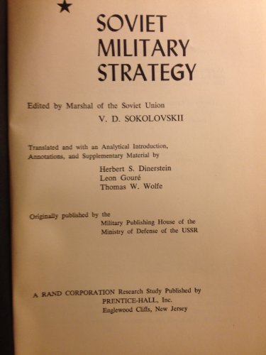 Soviet Military Strategy, Third Edition