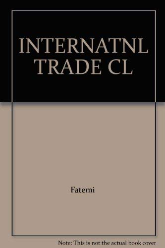 9780844816265: International Trade: Existing Problems and Perspective Solutions