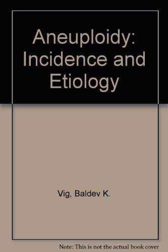 Stock image for Aneuploidy: Part A Incidence and Etiology for sale by PsychoBabel & Skoob Books