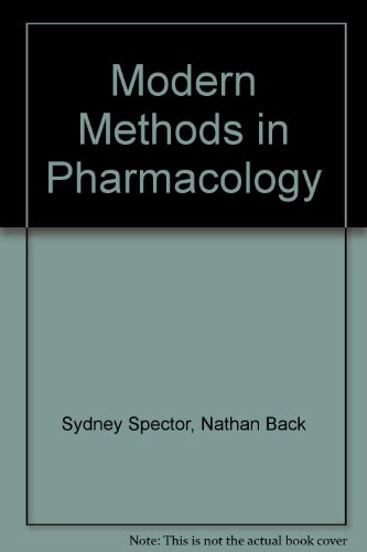 Stock image for Modern Methods in Pharmacology, Volume 1 for sale by Tiber Books