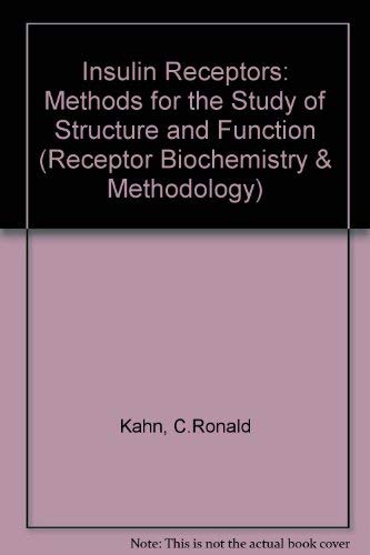 9780845137987: Insulin Receptors A, Methods for the Study of Structure and Function (Receptor Biochemistry and Methodology, Vol. 12)