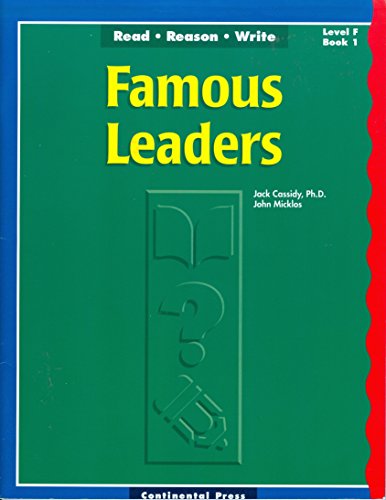 Imagen de archivo de Famous Leaders Read Reason Write Level F Book 1 a la venta por The Yard Sale Store