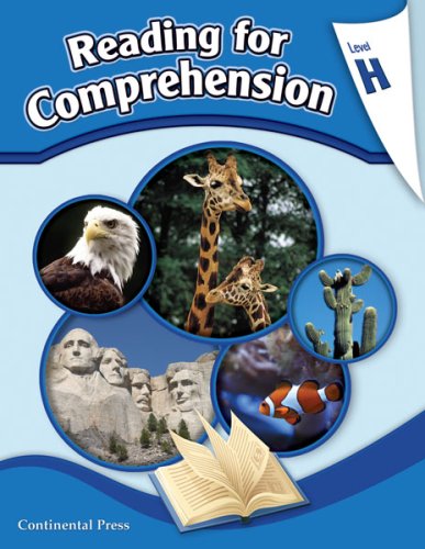 Beispielbild fr Reading Comprehension Workbook: Reading for Comprehension, Level H - 8th Grade zum Verkauf von ZBK Books