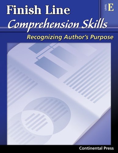 Stock image for Reading Comprehension Workbook: Finish Line Comprehension Skills: Author's Purpose, Level E - 5th Grade for sale by Revaluation Books