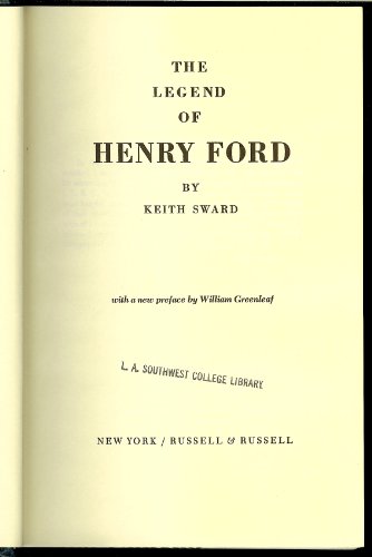 9780846210849: Title: The Legend of Henry Ford