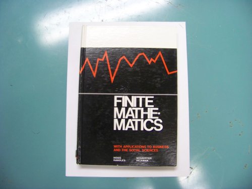 Imagen de archivo de Finite Mathematics,: With Applications to Business and the Social Sciences a la venta por ThriftBooks-Dallas