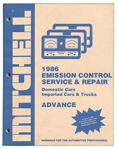 Imagen de archivo de 1986 Emission Control Service and Repair: Domestic Cars; Imported Cars and Trucks: Advance a la venta por HPB-Emerald