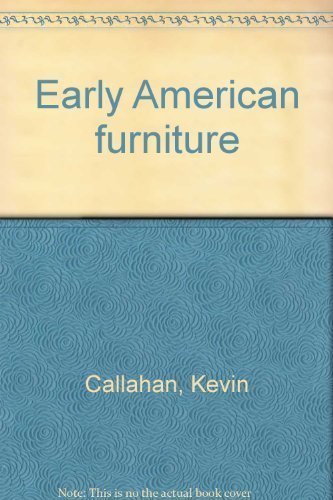 Imagen de archivo de Early American furniture a la venta por Sessions Book Sales